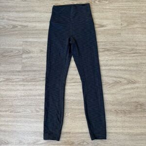 lululemon dark grey wunder train high rise workout athletic yoga leggings pants